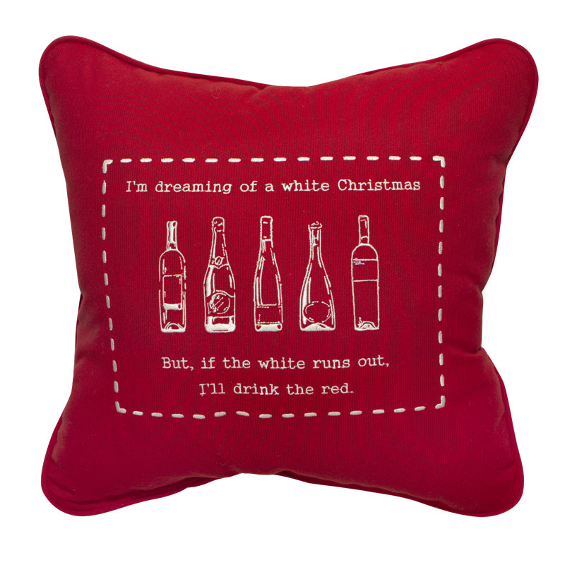 Holiday Pillows Square Indoor/Outdoor Pillow Cover & Insert