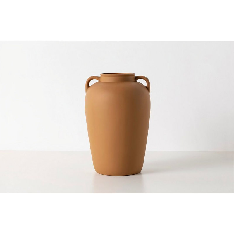 Cristela Table Vase 1, 27cm H x 18cm W x 18cm D, Light Brown