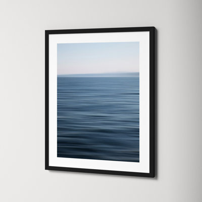 Abstract Blue Horizon Photo Print