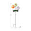 Piquet de jardin 35,25 "H Halloween"