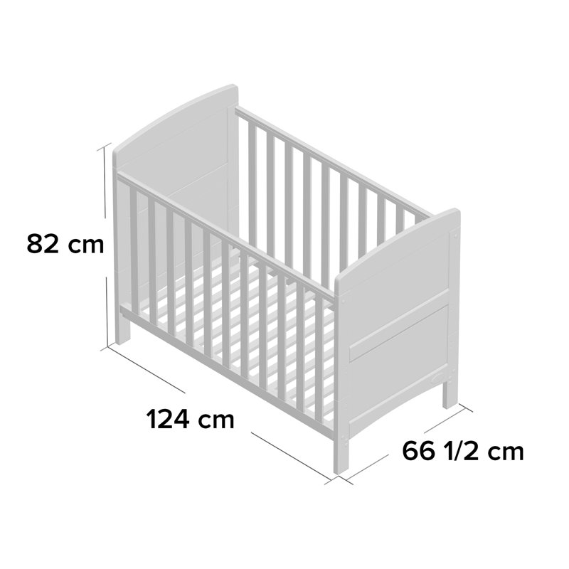 Grace Mini Cot Bed, White