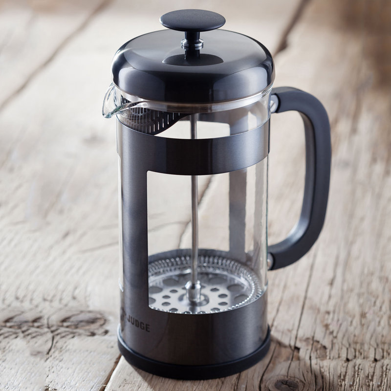 Judge, Coffee - Glass Cafetiere, 8 cup, Pewter
