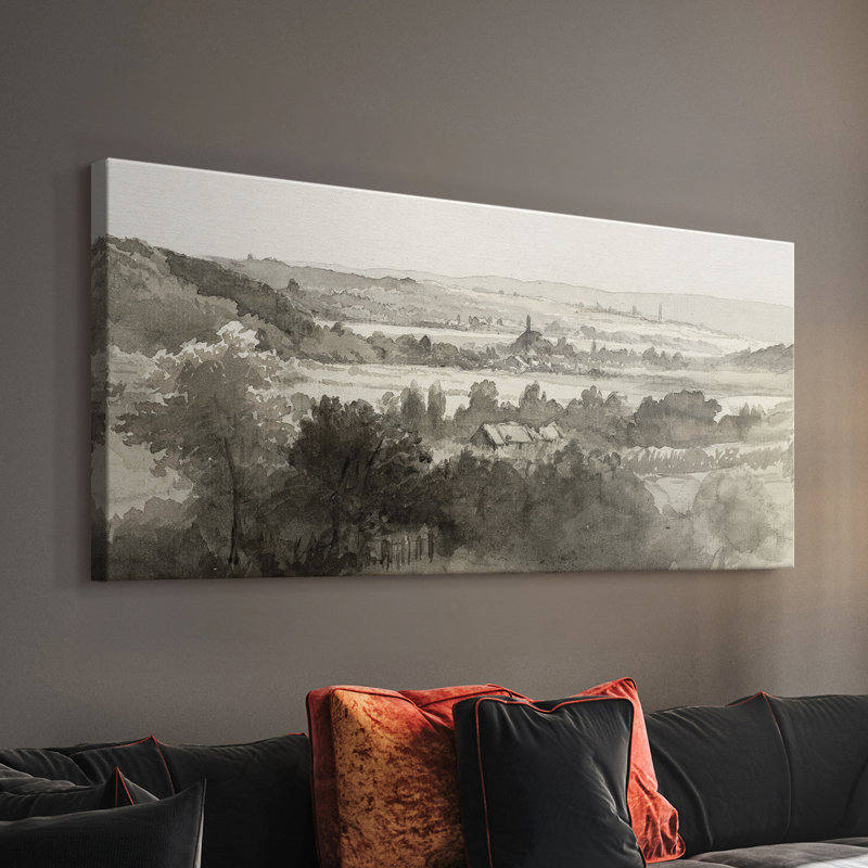 Série paysage - MCXII - Toile tendue avec châssis - Prêt à accrocher, H 16 po x l 32 po