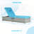 Outdoor Chaise Lounge Chair Set Of 2 With Adjustable Backrest, Table, And Cushions For Patio, Pool, And Garden Relaxation-1966260861-1966260863