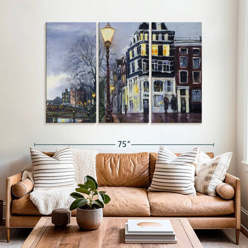 Sirci au crépuscule, Amsterdam, H 42 po x l 65 po
