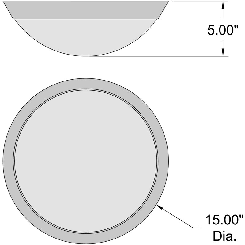 Plafonnier encastré en verre Cuttler