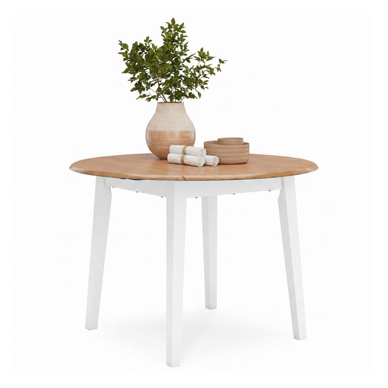Malkin Dining Drop Leaf Table, White