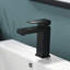 Robinet de lavabo de salle de bain à poignée simple en laiton