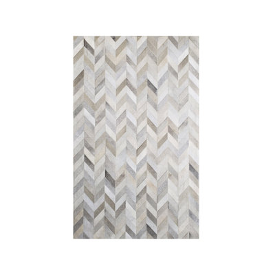 Charlie-Leigh Cowhide Chevron Indoor Rug