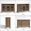 Buffet 55,5 "avec rangement et 3 portes vitrées