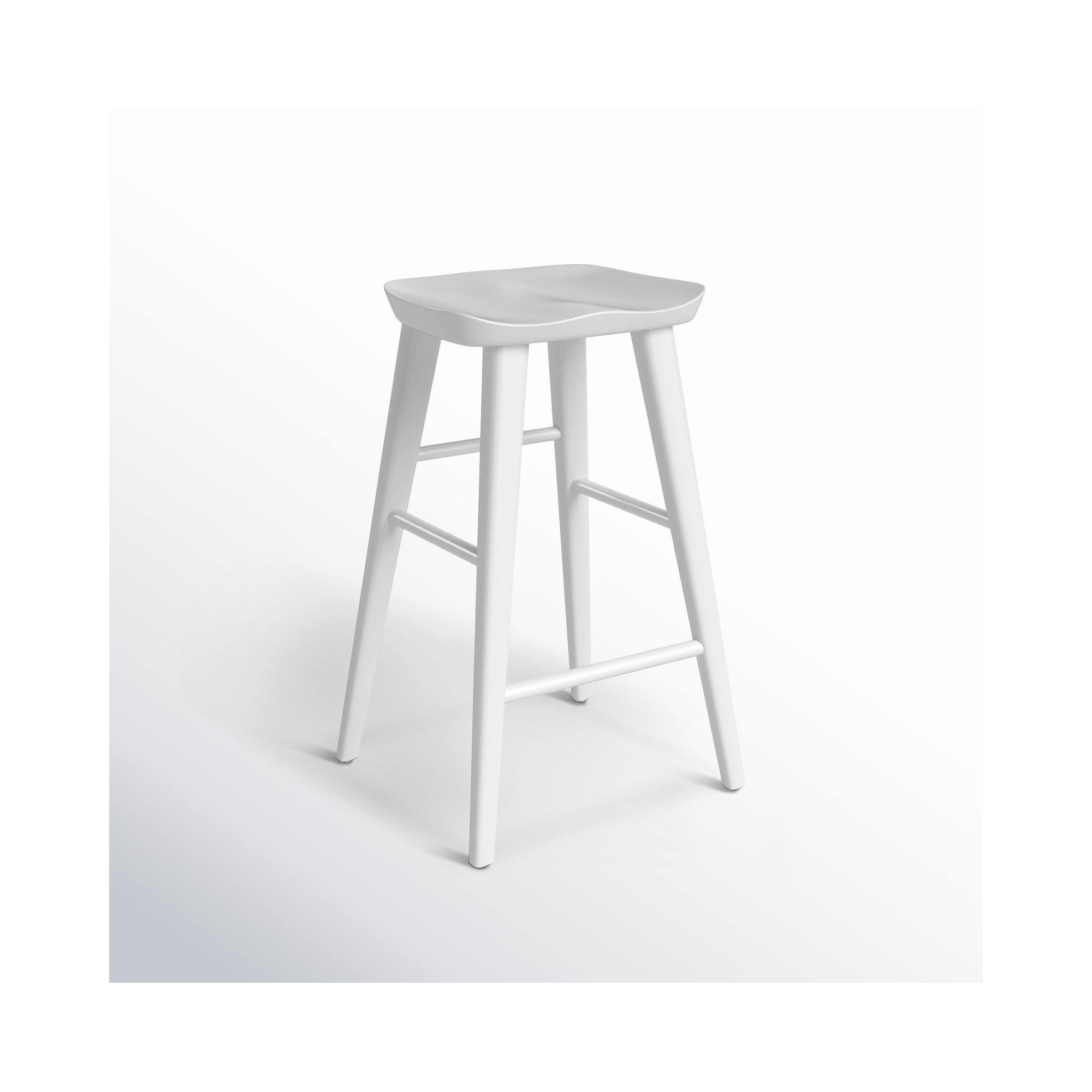 Anzie Bar & Counter Stool, White, Counter Stool (25.8" Seat Height)