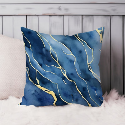 Abstract Geode Marble Agate Modern Throw Pillow Cover