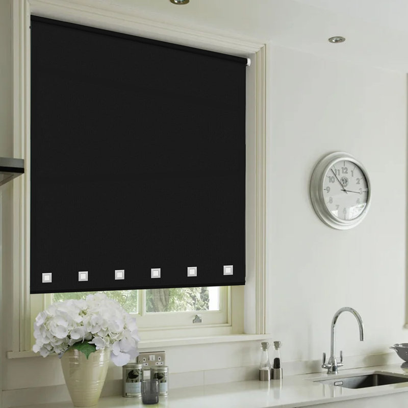 Semi Sheer, Black, 210 cm L x 210 cm W