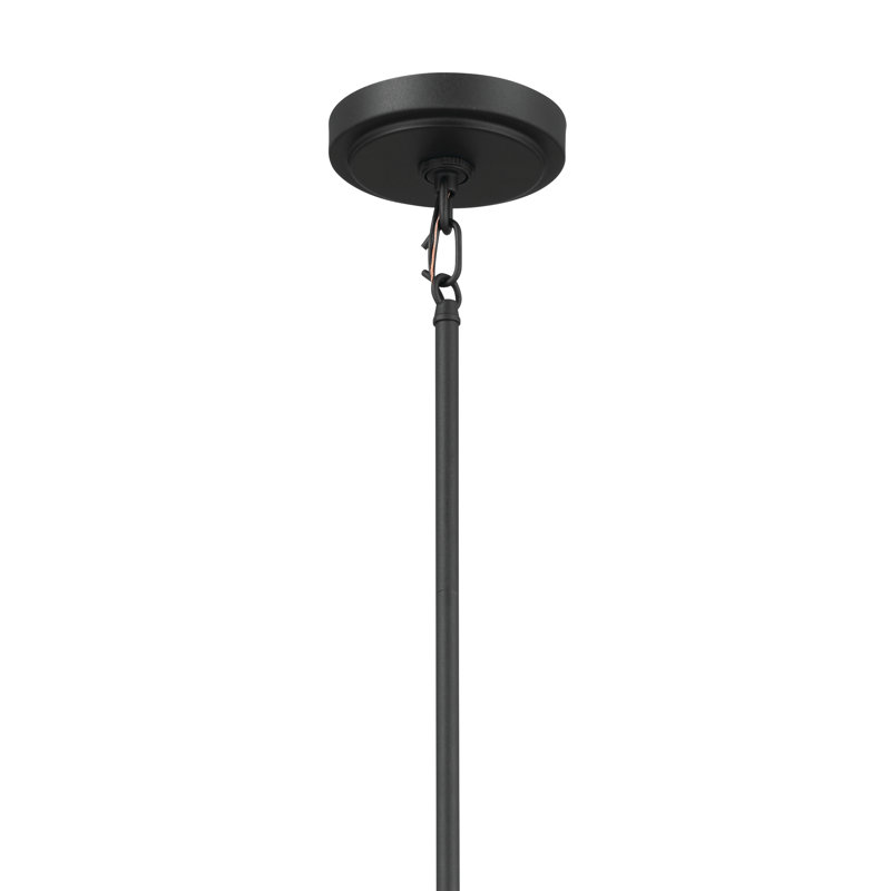 Vetivene 6 - Light Dimmable Classic / Traditional Chandelier, Textured Black