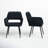 Kristina 17'' H Velvet Upholstered Metal Armchair-1812983921