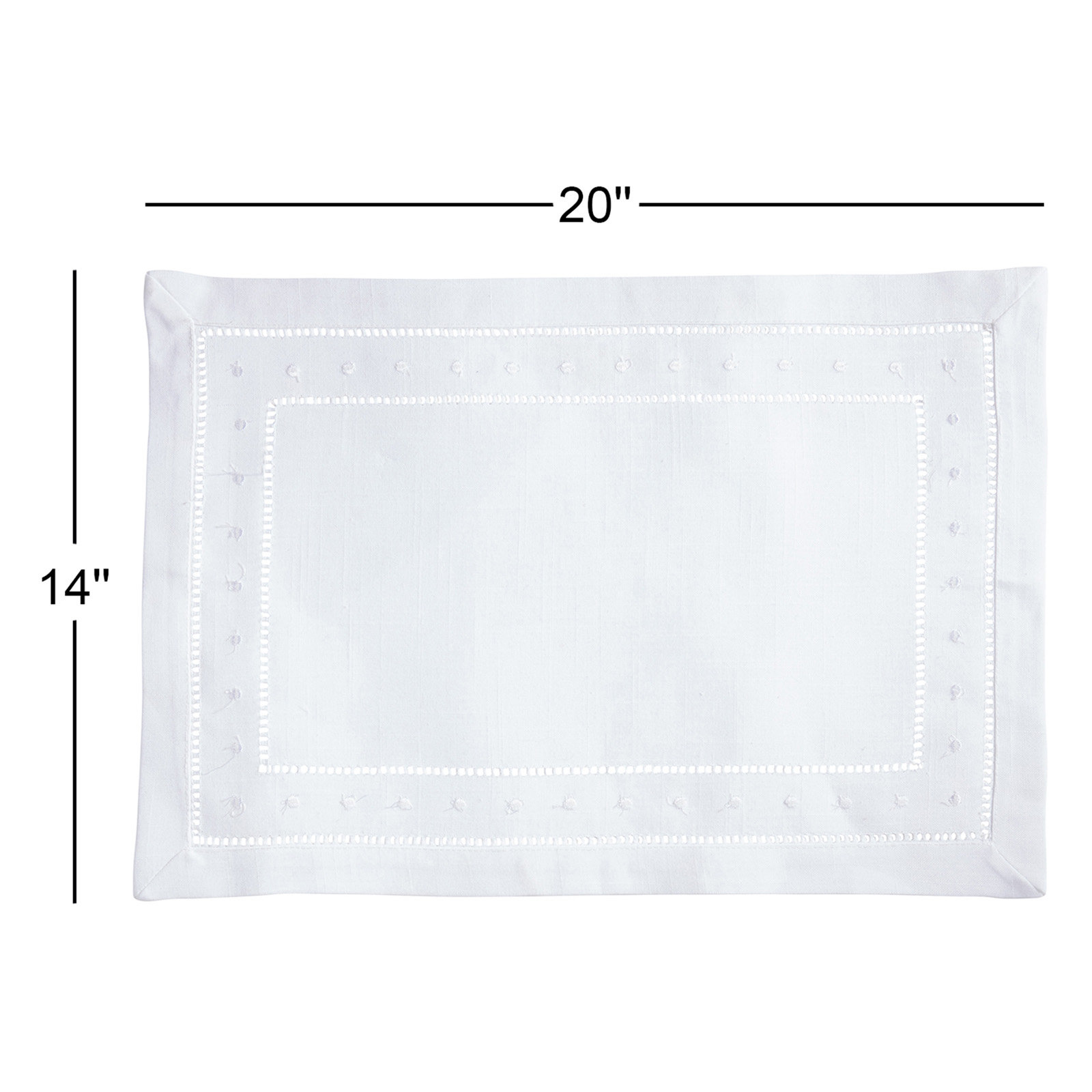 Polyester No Pattern Rectangle Placemat