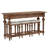 Clintwood French Country Style Storage Console Table and Stool Set