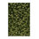 Machine Washable Botanical Green Area Rug