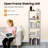 Book Shelf, 4-Tier Floor Bookshelf, Modern Standing Bookcase