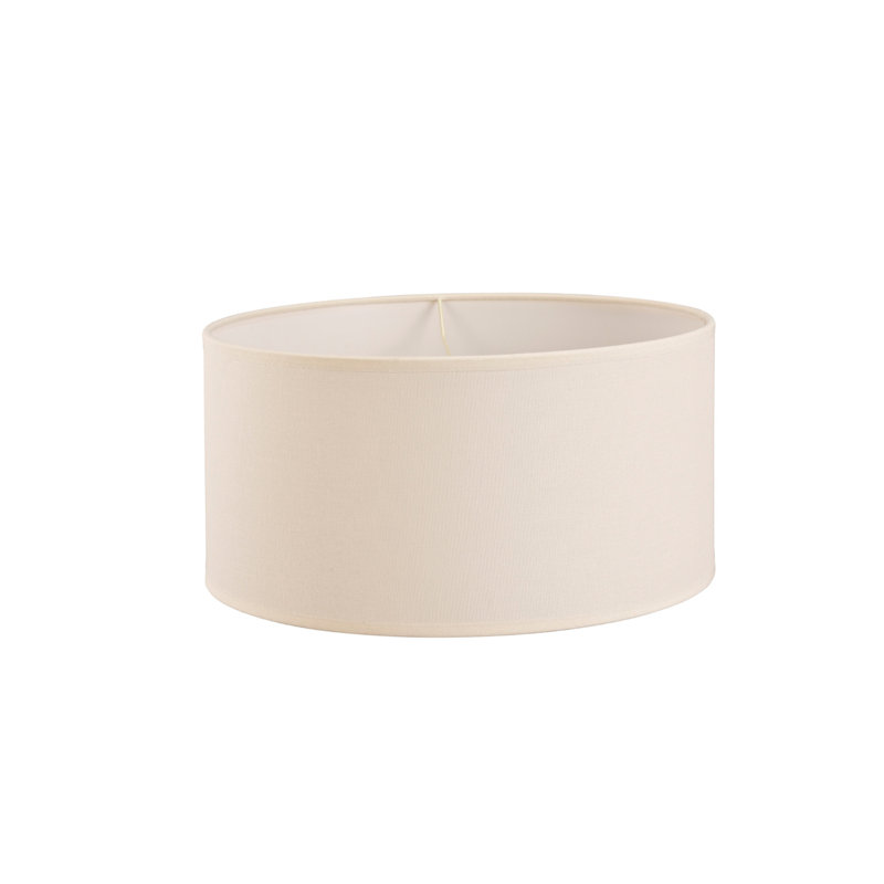 20cm H Silk Oval Wall Sconce Shade ( Clip On ) in Ivory