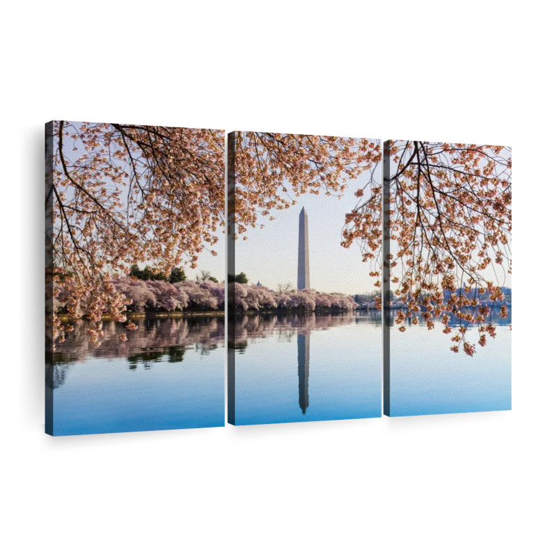 «Washington DC Spring», 3 pièces, H 48 po x l 74 po