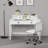 Large Computer Desk, White Home Office Workstation With 4 Storage Drawers, Modern PC Work Table 23 Deep With Monitor Stand For Screen, Wood Stable Executive Table With Large Desktop-1302946574