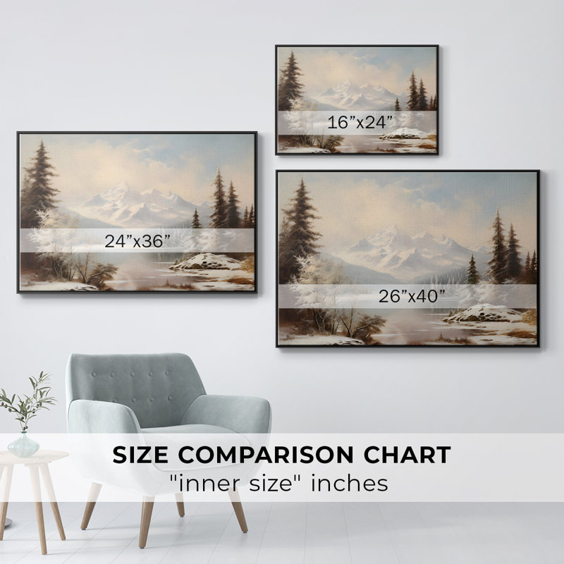 "Vintage Landscape -DCCDVXVI" sur toile, Noir, H 27 po x l 41 po