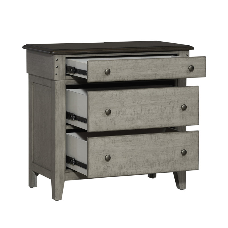 Cathleen 3 Drawer Bedside Chest