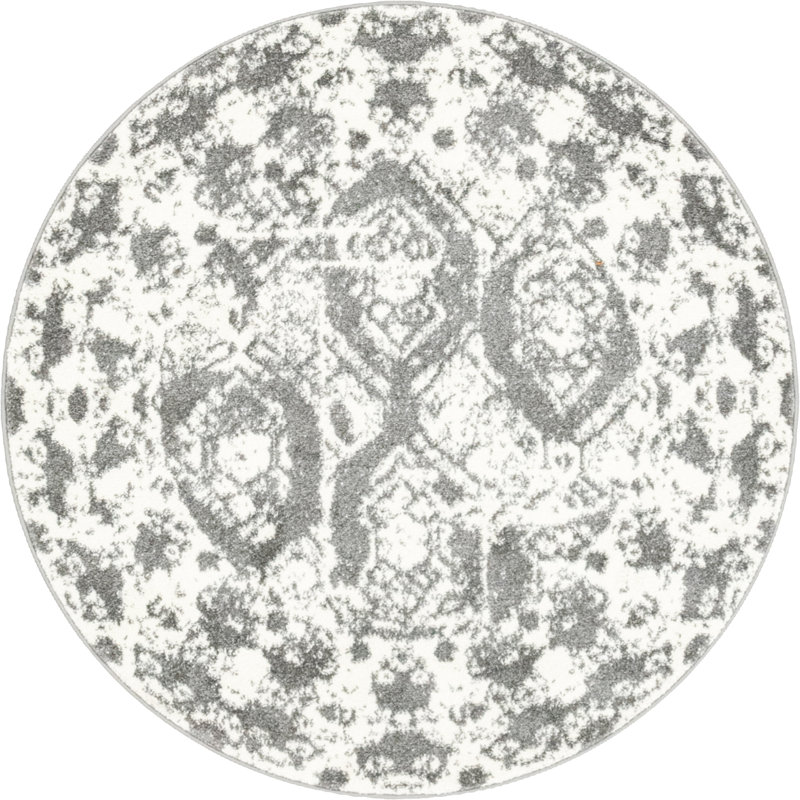 Walmoor Ikat Indoor Rug, Round 4'1"