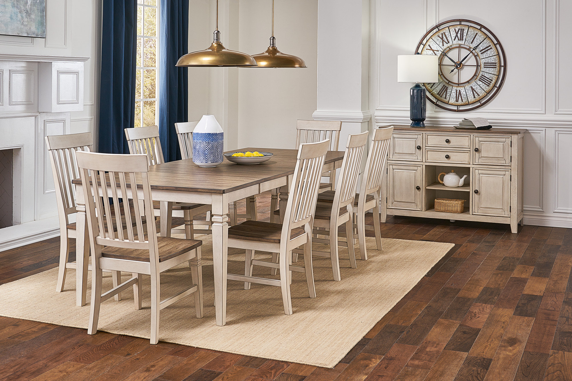 Rosalind Wheeler Chanequa Extendable Solid Wood Dining Set & Reviews ...