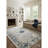 Rug Branch Naveen 5' x 8' (5'3" x 7'7") Navy Blue/Cream Floral Medallion Indoor Area Rug, Contemporary, Low Pile, Stain-Resistant Carpet - Living Room, Bedroom, Dining Room, and Kitchen-931423040