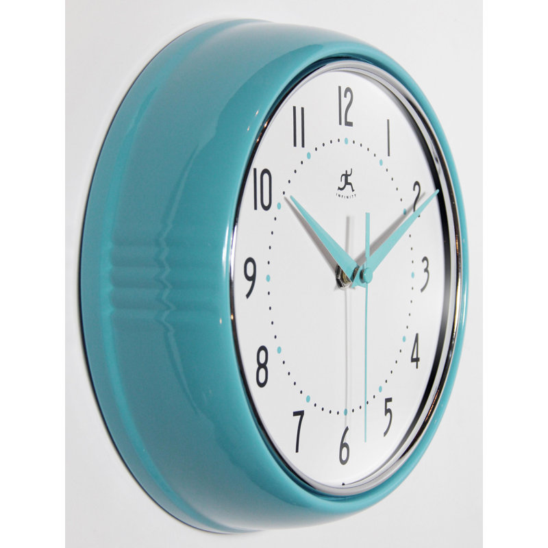 Horloge murale Desdra, Petit, Turquoise