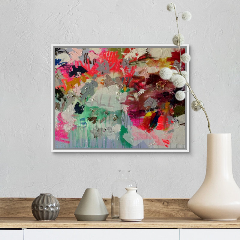 « Really II » par Kent Youngstrom, reproduction d’art, Cadre blanc, H 26 po x l 32 po x P 1,75 po
