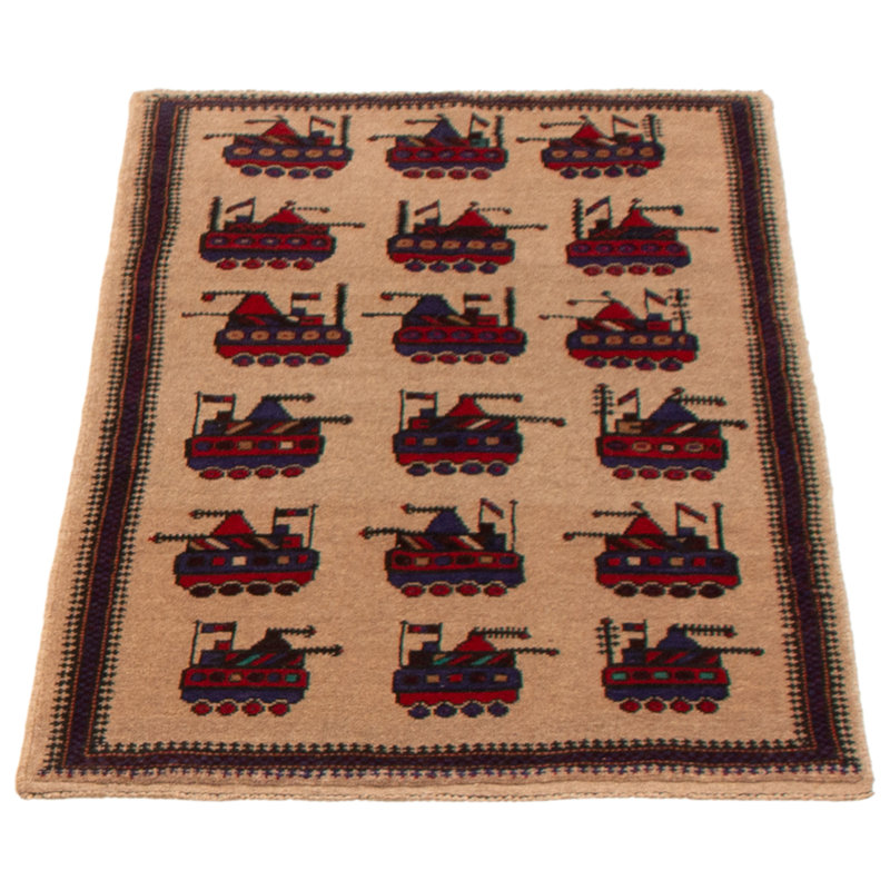 Tapis brun clair Saim 2 pi 11 po x 4 pi 9 po Saim