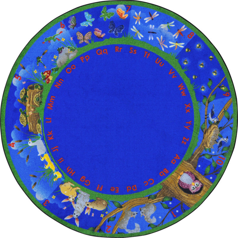 Round Machine Tufted Nylon Rug