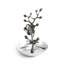 Black Orchid Metal Ring Holder