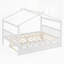 Wooden House Bed with Trundle-1745481338-1745481337