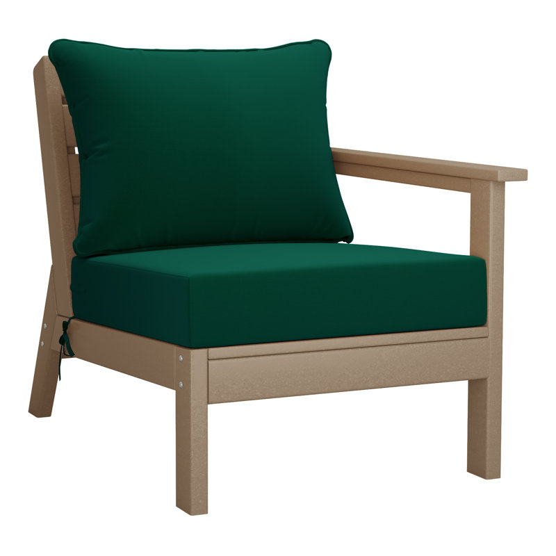 Ensemble de sièges profonds avec coussins, Green, Light Brown