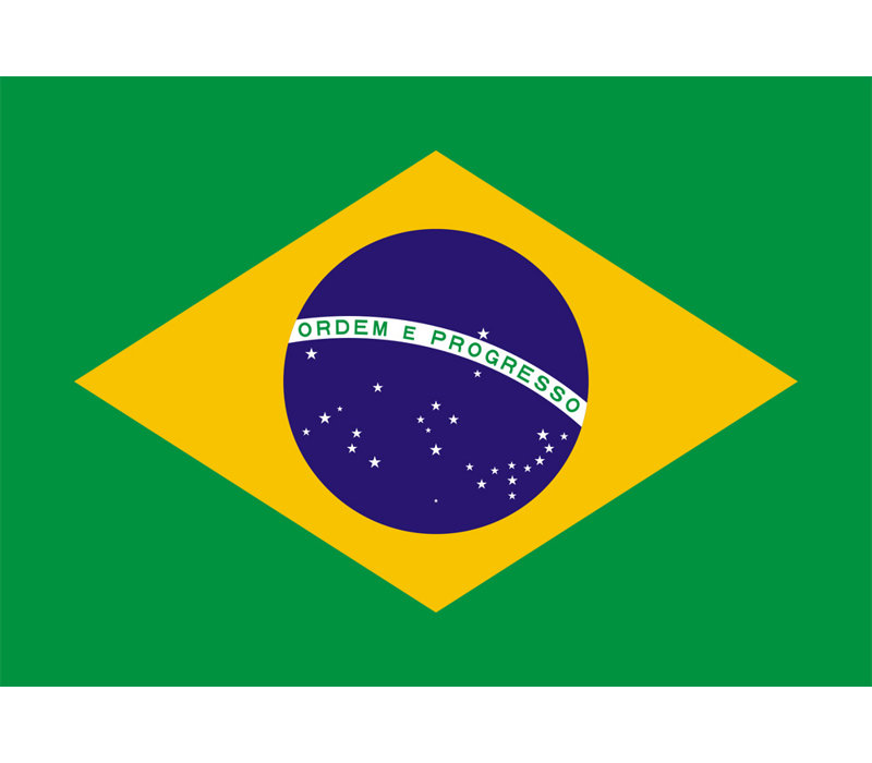 Brazil, 13" H x 18" W