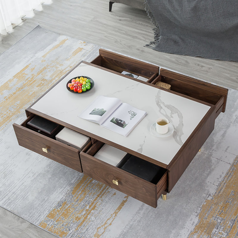 Black walnut rock table