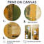 «Green Beige Wild Essence Collage I - Tachisme», grandes impressions sur toile-664308953-664308958-664308955