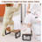 Toilet Stool Foldable,7,8,9 In Adjustable Height,Acacia Wood Poop Stool For Potty Training,Squat Potty For Adults,Squatting Position Helps Improves Bowel Health&Relieves Constipation (Patent Pending)