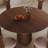 Stipe Round Solid Wood Base Dining Table-1680275738-1680275739