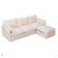 93.31" Modular Sectional Sofa Couch For Living Room, Modern L-Shaped Sofa With Movable Ottoman, 4-Seater Sofa Set For Apartment, Office.