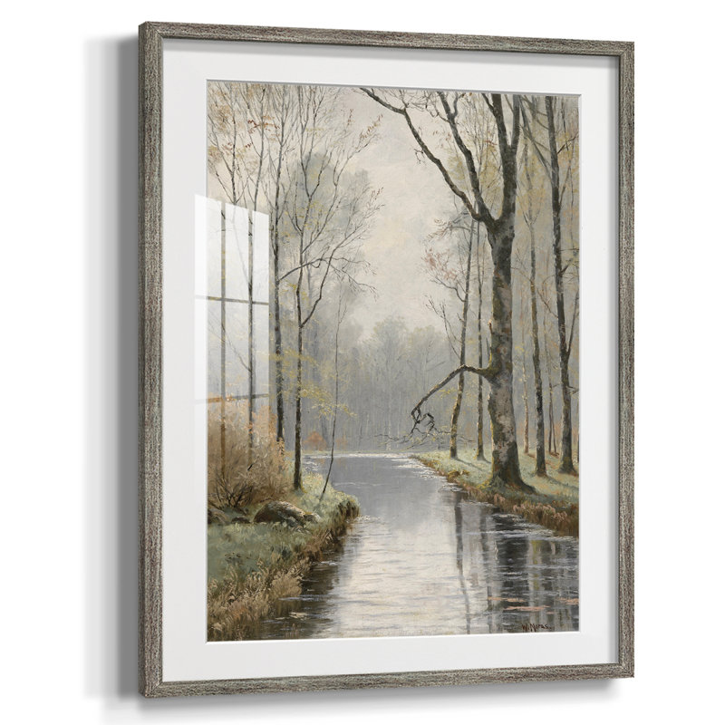 Paysage rétro - impression encadrée