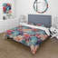 Blue And Beige Vines Payfull I - Ensemble de housse de couette botanique-1227793978