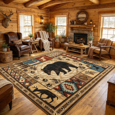 Tapis lavable Boho Chic