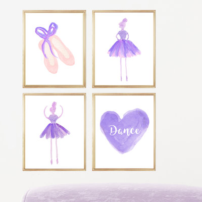 Ballet Gallery Wall, 4-Piece Paper Prints