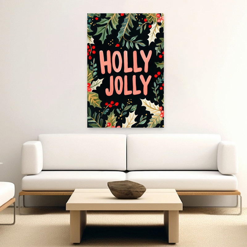 «Jolly Greenscape», reproduction d'art contemporain de paysage d'hiver abstrait, H 60 po x l 40 po