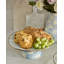 Sky Check Small Pedestal Platter